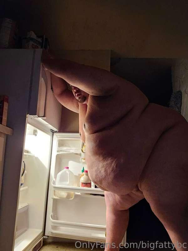 Caught getting my late night snack...s few slices of cake an..