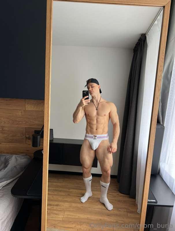 [ bulge or back?😋 ] 
.
My OF page⬇️😜
@grom_burja_vip
.
On my..