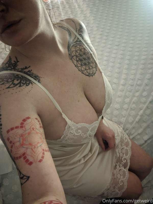 I love vintage lingerie and slips.  I love silk.