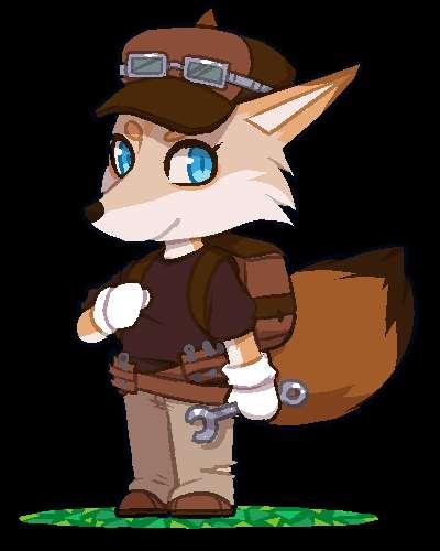 Pixel Crossing - Flailing Fox