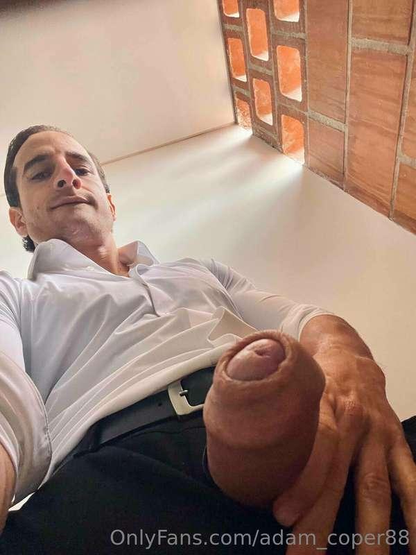 If you're in the office, I'll wait for you in the men's bath..