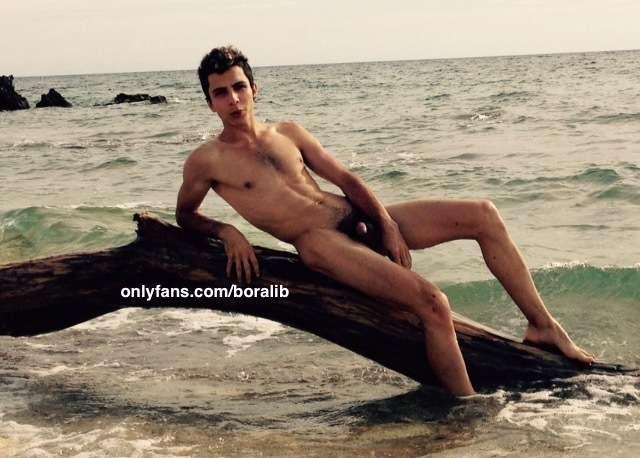#tbt - My first nude photo at Cesme gay beach. 
Behind the b..