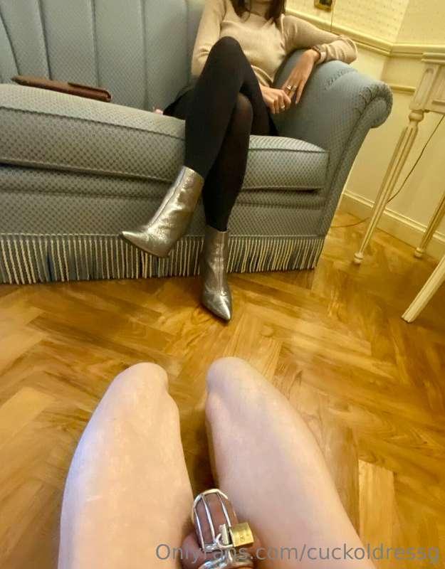 Polish my boots cuck!