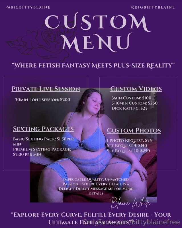 ✨ CUSTOM CONTENT NOW AVAILABLE! ✨You’ve been asking, and now..