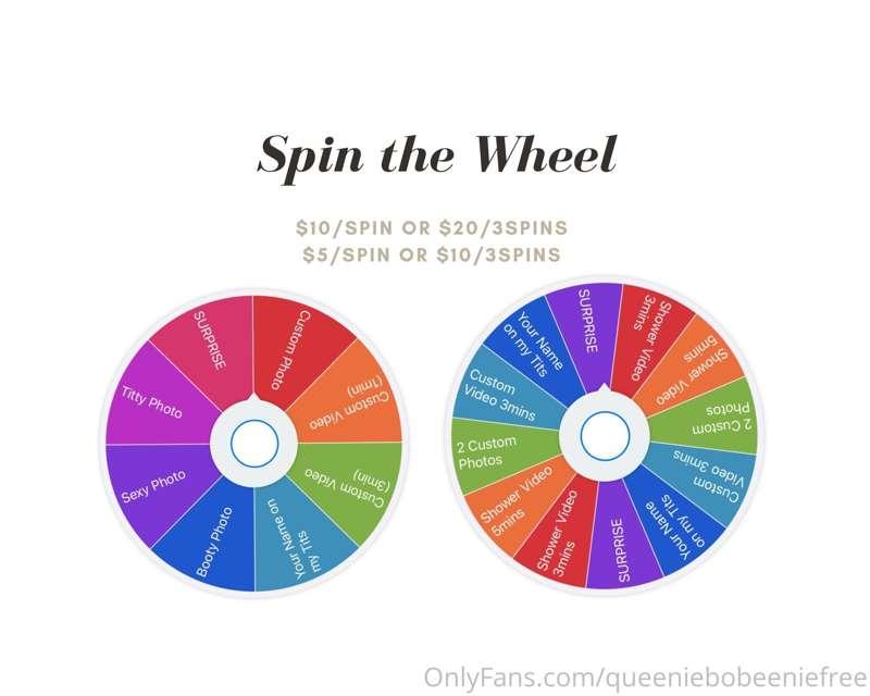 Spin the Wheel Saturday!