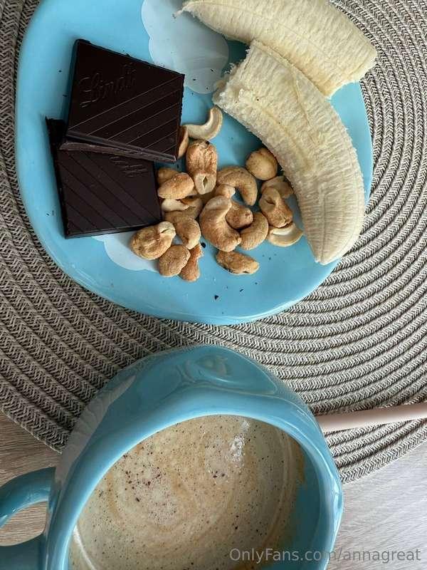 In the morning I brewed aromatic coffee, turned on my favori..