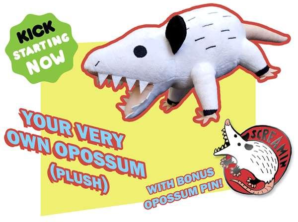 Opossum Plush Kickstarter Goin On Right Now!