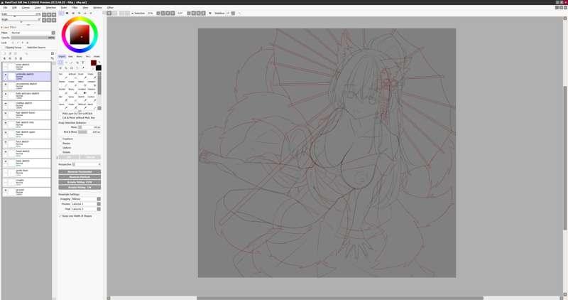 Progress on Rika (OC)