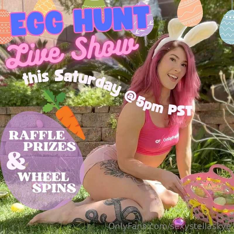 Are you coming to my live show this Saturday?