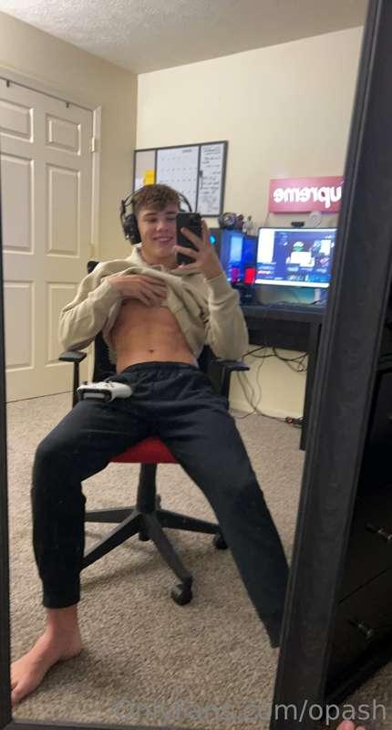 Who’s trying to give me head under the desk while I play my ..