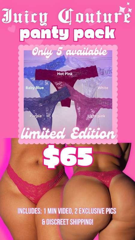 I see girls selling panties for $100 with NOTHING INCLUDED!!..