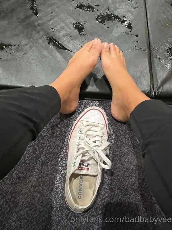 I was requested to make sure my feet were smelly, so I wore ..