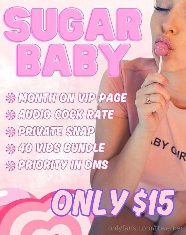 BE MY SUGAR DADDY 🧁 🍭 TIP $15 to receive: 🍬A FREE MONTH ON M..