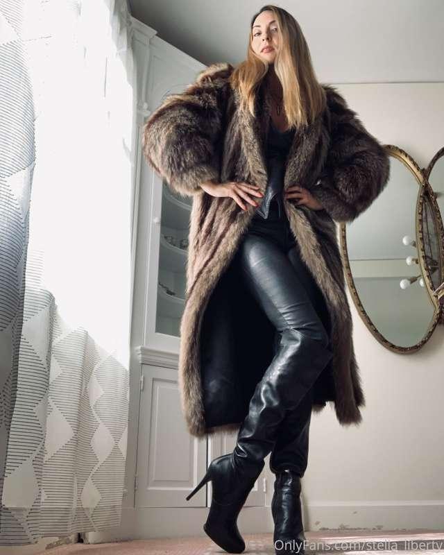 I love leather and fur so much. I ALWAYS buy it second-hand ..