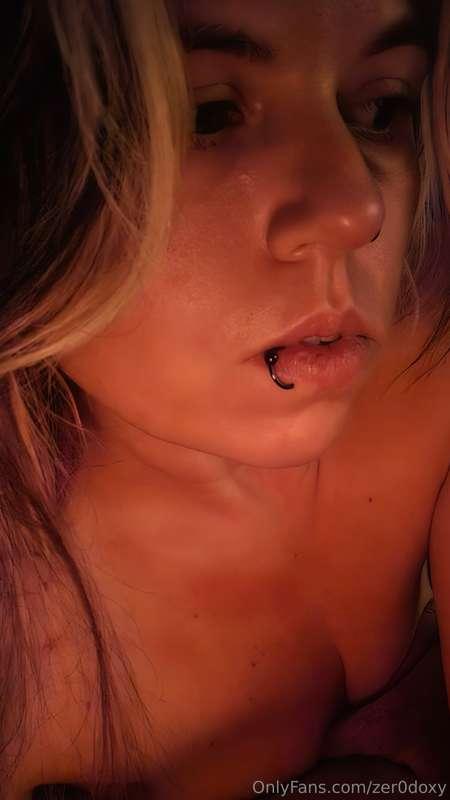 Just let me lick it for a LITTLE bit before we get out of be..