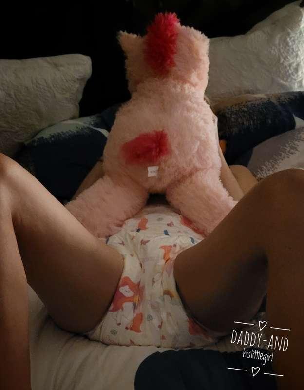 Daddy changed her diaper