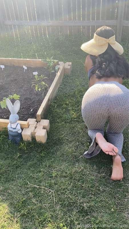 love garden time but my feet get a little dirty 🥺✨🧚🏻‍♀️