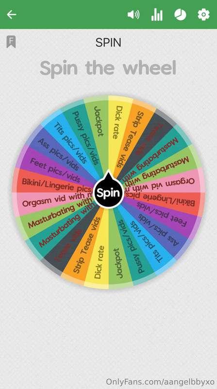 SPIN THE WHEEL IS BACK!!!!❤️😍🤩 Let’s play a GAME😁💦 Get a cha..