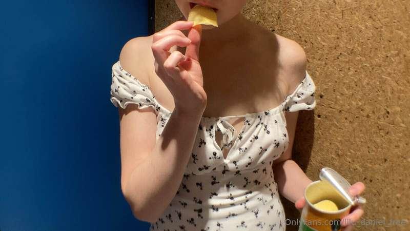 #39 of Naughty Adventure 😈I took the Pringles pack straight ..