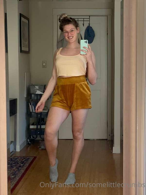 Between my thighs, and my outfit for today (and what's under..