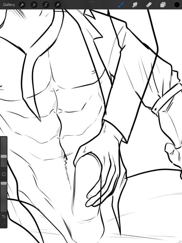 Linework halfway done 