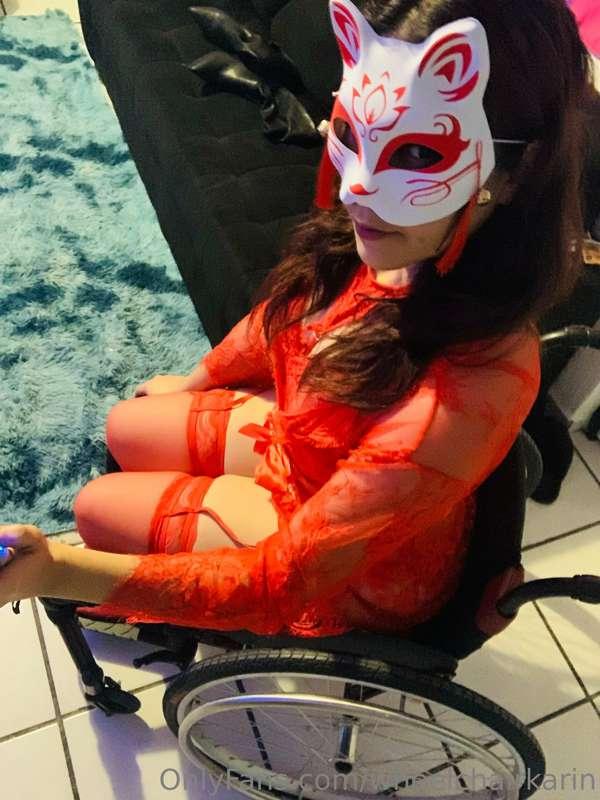 How do I look in red lingerie?  Do you like it? Because I fe..