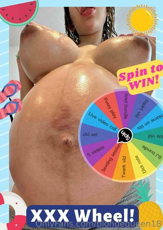 Let's test how lucky you get with me babe! spin my wheel and..