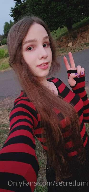 hiii, went outside today 😊