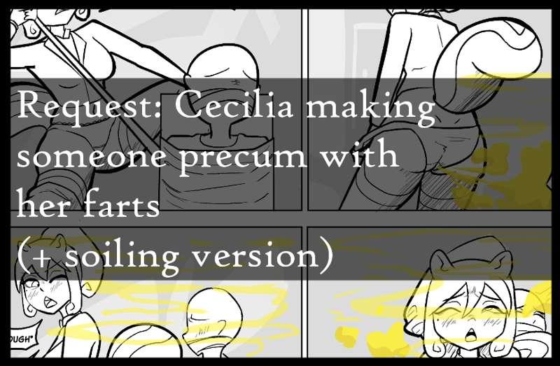 Request: Cecilia sitting on tied up anon's lap