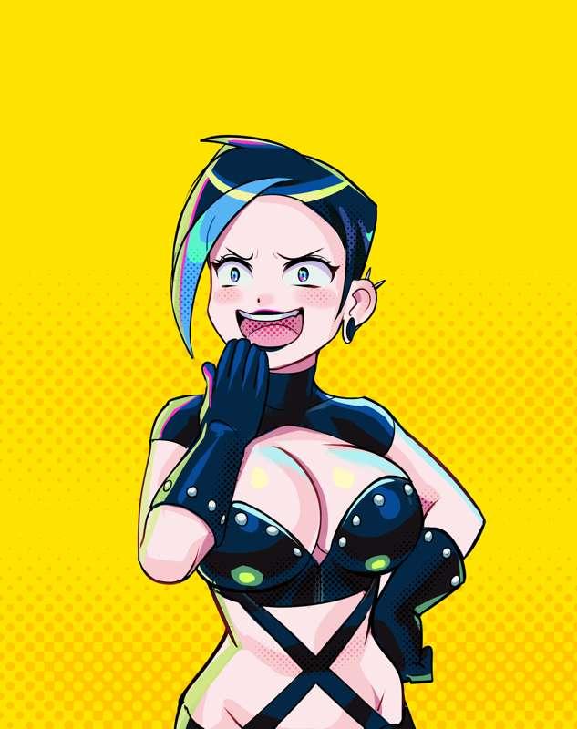 Laughing Kali funky colors