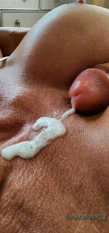 Just lubing up the boobs with some baby batter to keep thing..