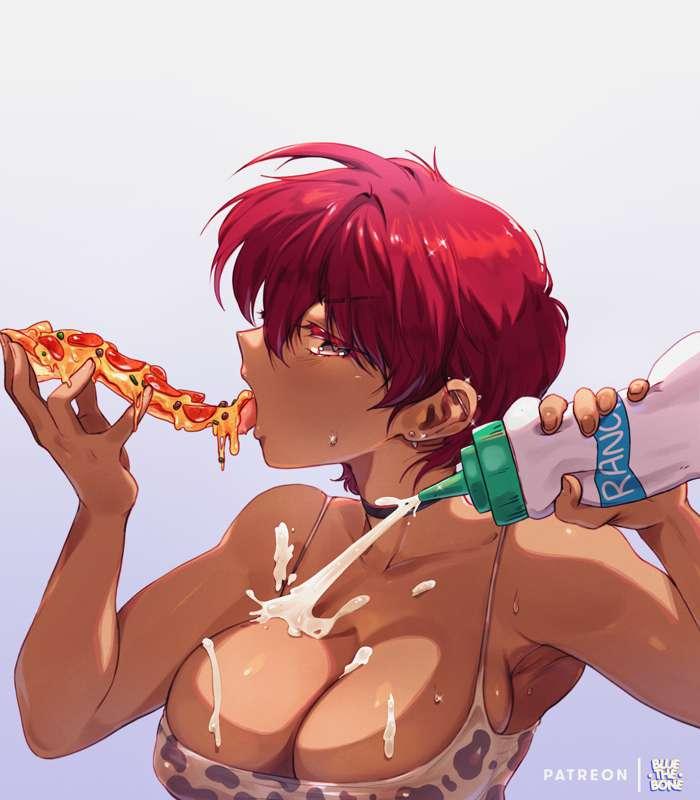 [ILLUST] Pizza With Ranch? 🍕 [OC] // 6 ALTERNATE VERSIONS