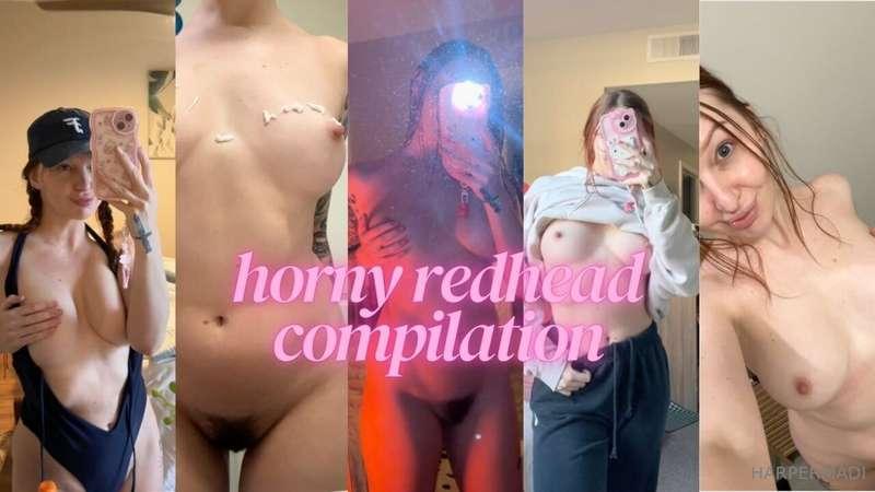 A superrr naughty compilation from a hot, tattooed redhead! ..