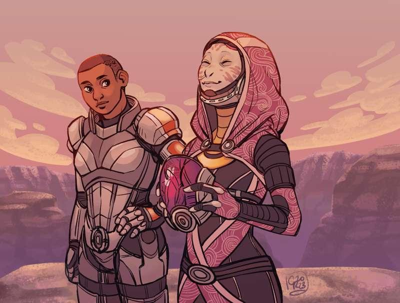 Mass Effect - Tali and Shepard on Rannoch