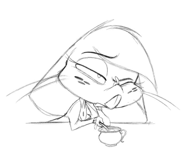 Tired Morning (Sketch)