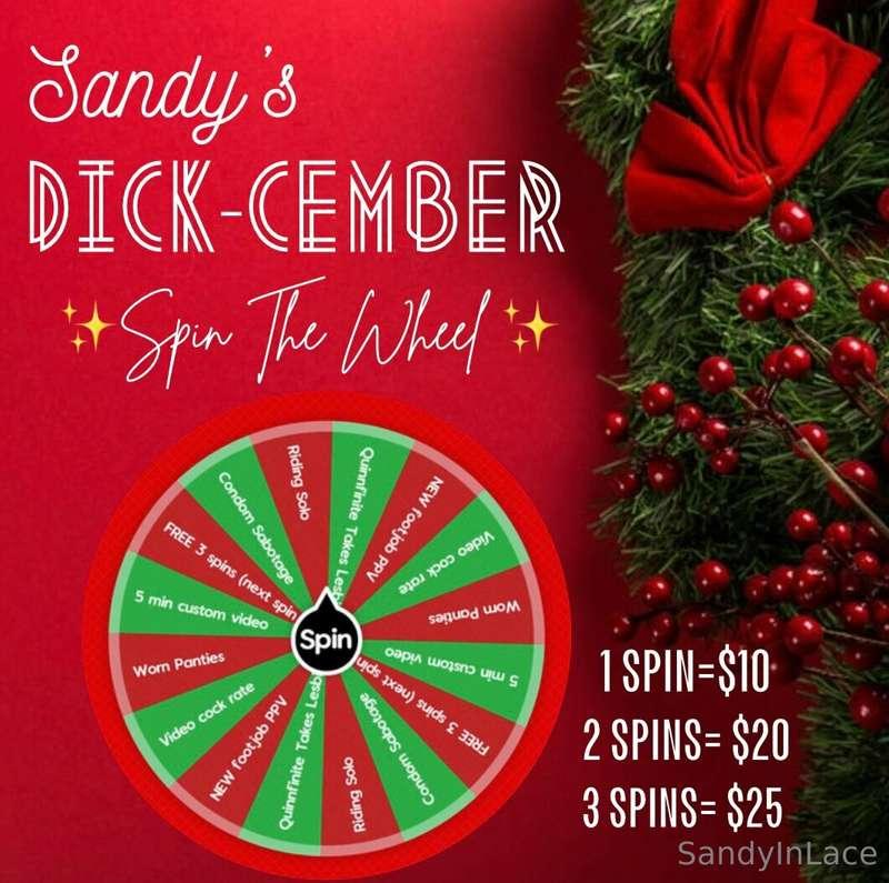 ❄️ ☃️***DICK-CEMBER SPIN THE WHEEL*** ☃️ ❄️  The FINAL spins..