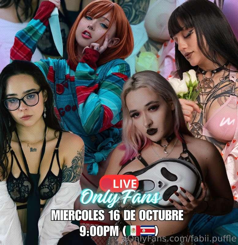 Chicos hoy estaré en vivo con las guapas de @fungiwitch, @lu..