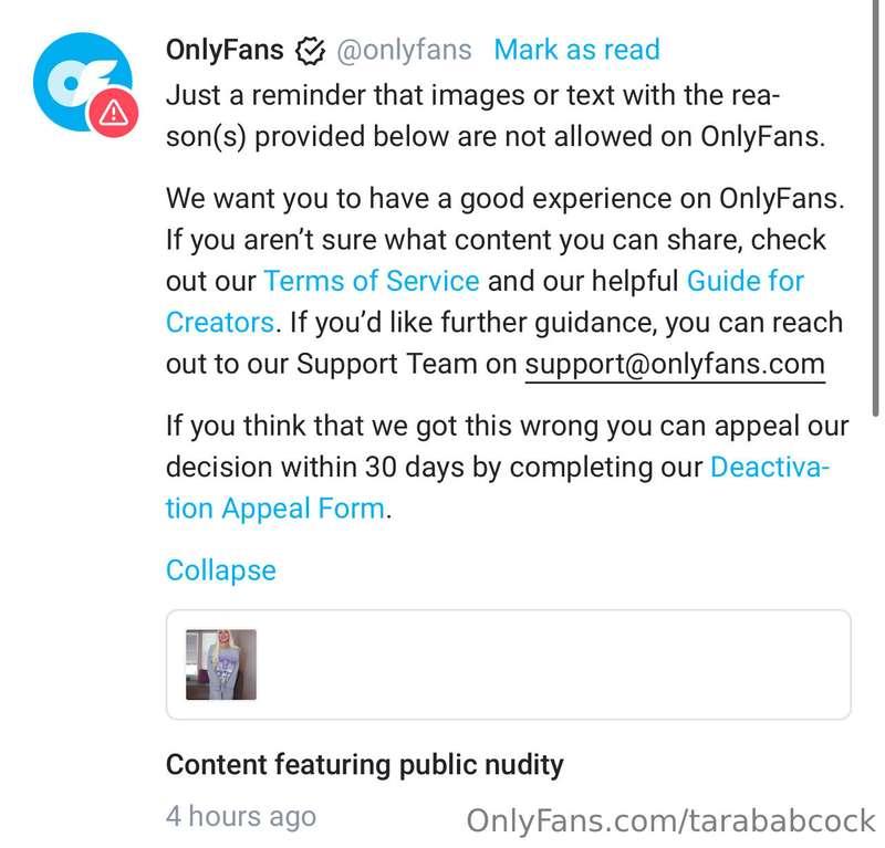 😫 Yesterday's content was taken down for "public nudity." Pr..