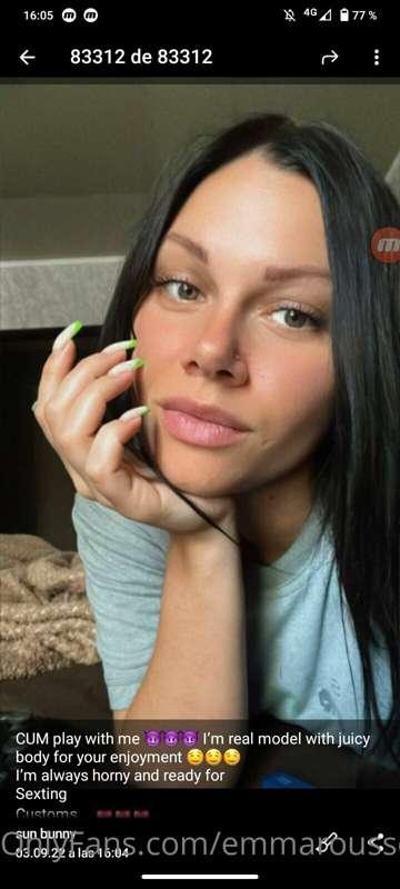 CUM play with me 😈😈😈 I’m real model with juicy body for your..