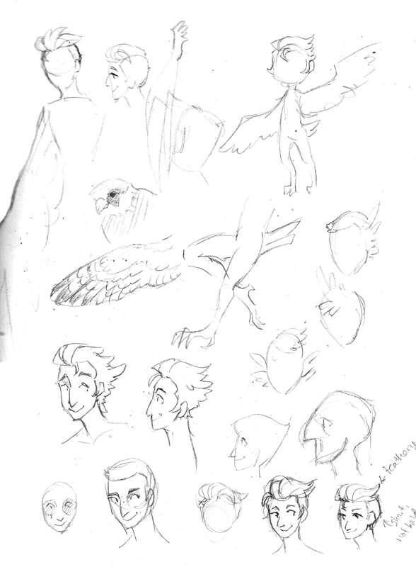 Teddy Character Design Sketches