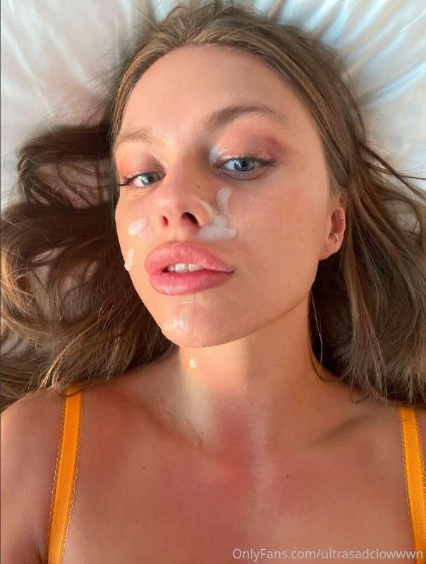 do i look pretty with cum on my face?