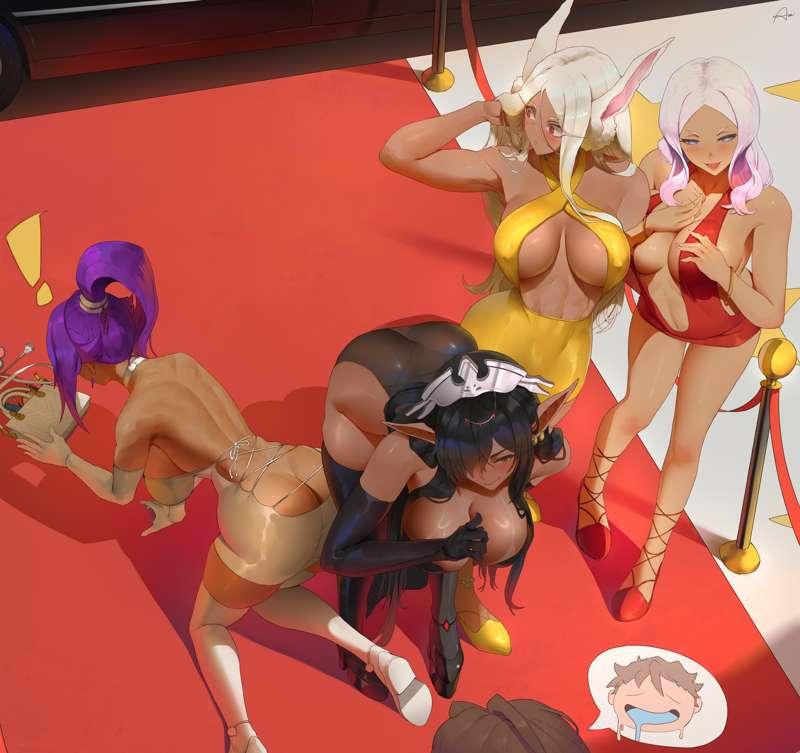 Party in the Club - Spicy (Part 1 of 4) Miruko, Olga, Hibana and Yoruichi.