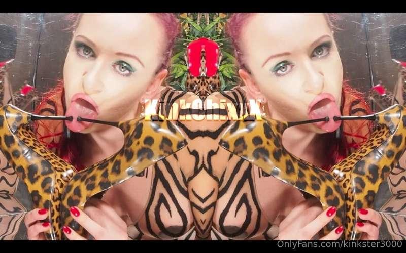 Sexy chick licking luxury heels. 
Video will be released soo..