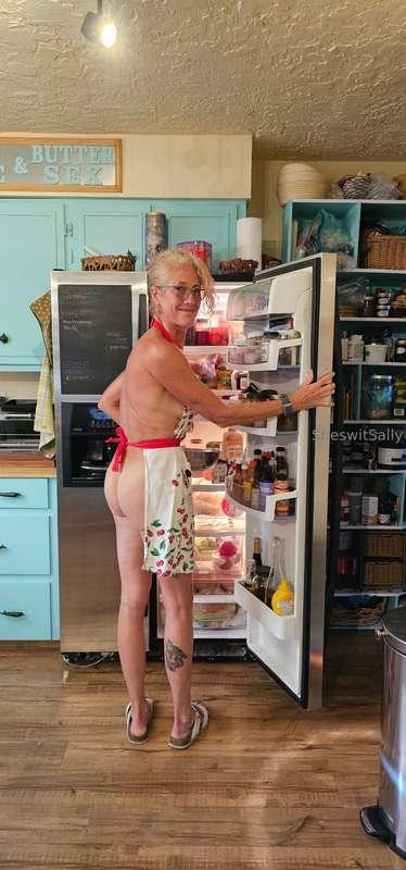 Cooking dinner last night