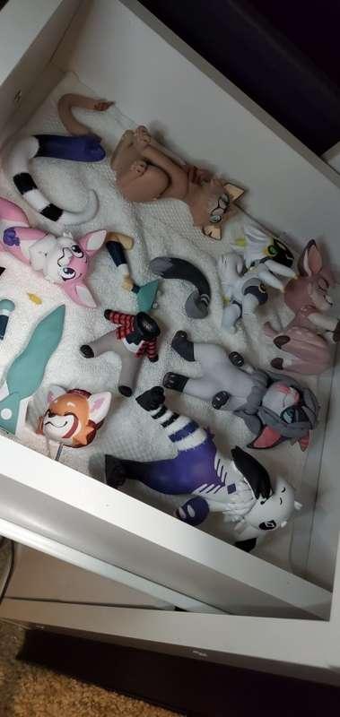 Out of Drawer Space (peak at what I've been painting)