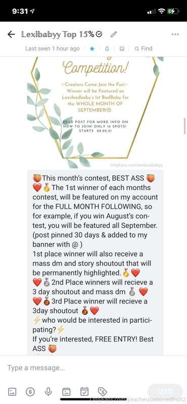 Help me win!!! I want that prize!!
https://onlyfans.com/1862..