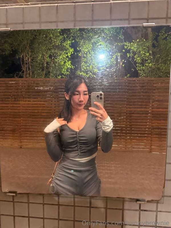 Out in public, but all I can think about is you between my l..