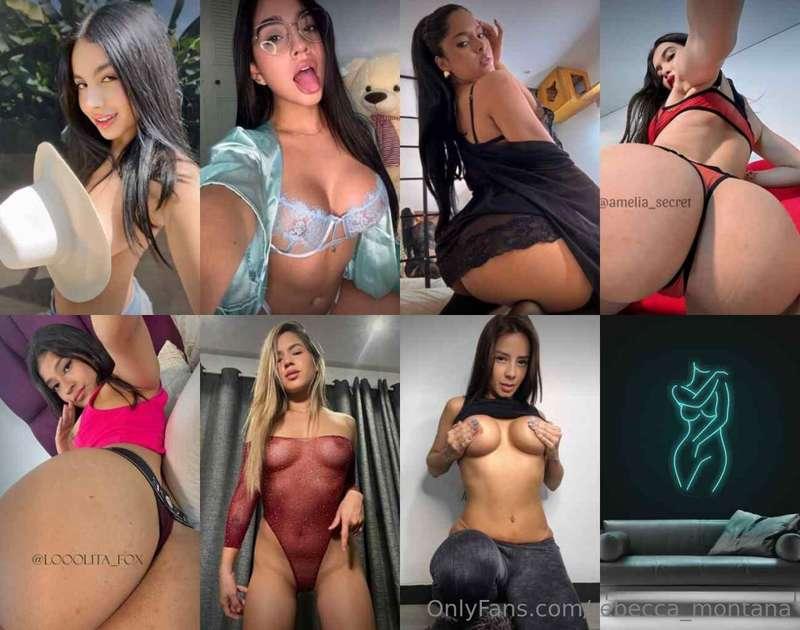 💦❤️ @REBECCA_MONTANA ❤️💦🔞🍑 @EMILYLOPEZ777 🍑🔞✨🖤 @AMARA_LI 🖤✨💋..