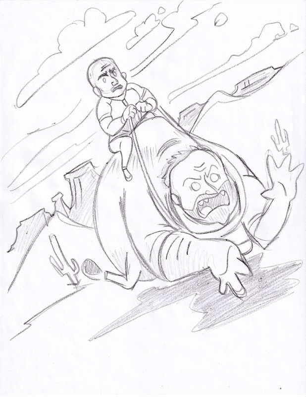 Joe Rogan Riding Alex Jones Like A Bronco Through The Desert.