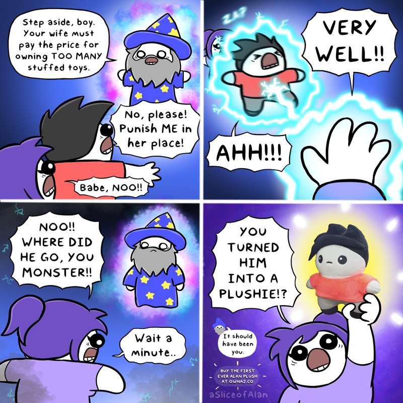 Plush wizard